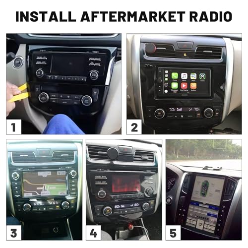 NuIth Radio Wiring Harness Connector Replacement for Nissan 2007-2019,Infiniti 2008-2013,Subaru 2008-2013 with Antenna Adapter Plug Aftermarket CD Player Stereo Receiver Wire Adaptor - Image 4
