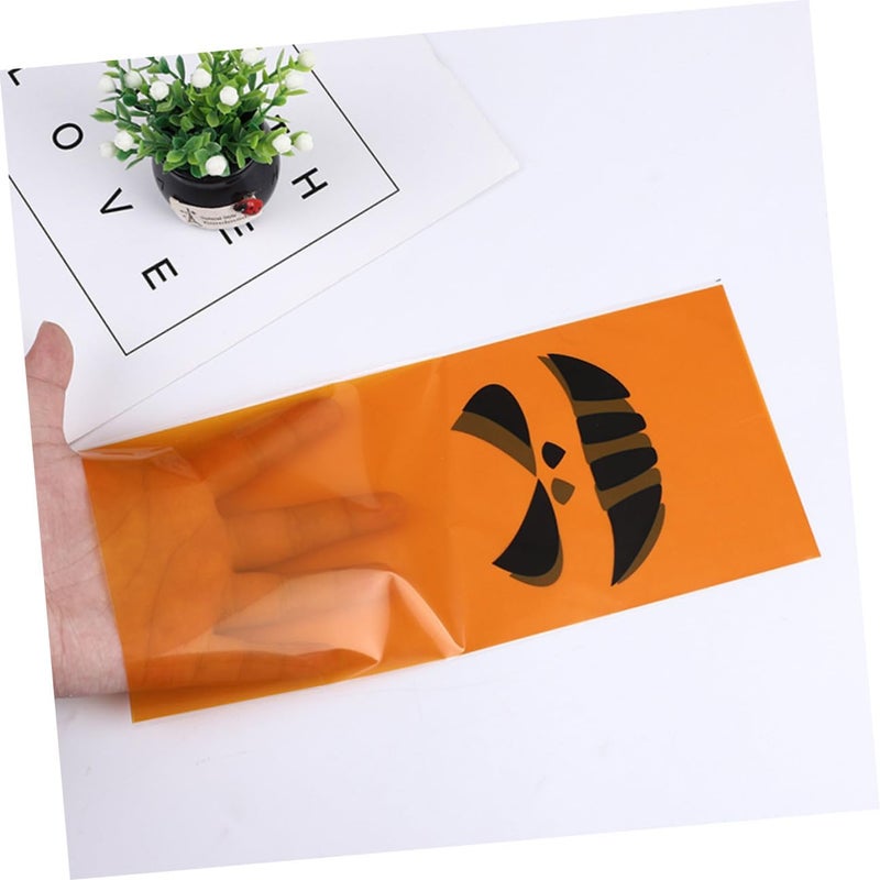 Hohopeti Halloween Pumpkin Treat Bags 2pcs (240 Pcs) Decorative Candy Wrapping Pouches with Tie Wires for Holiday Party Supplies and Halloween Goodie Bag Packaging - Image 4