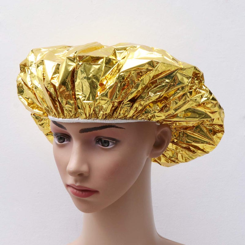 6pcs Disposable Aluminum Foil Deep Conditioning Caps Elastic Salon Spa Hair Treatment - Image 4