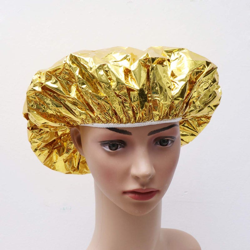 6pcs Disposable Aluminum Foil Deep Conditioning Caps Elastic Salon Spa Hair Treatment - Image 3
