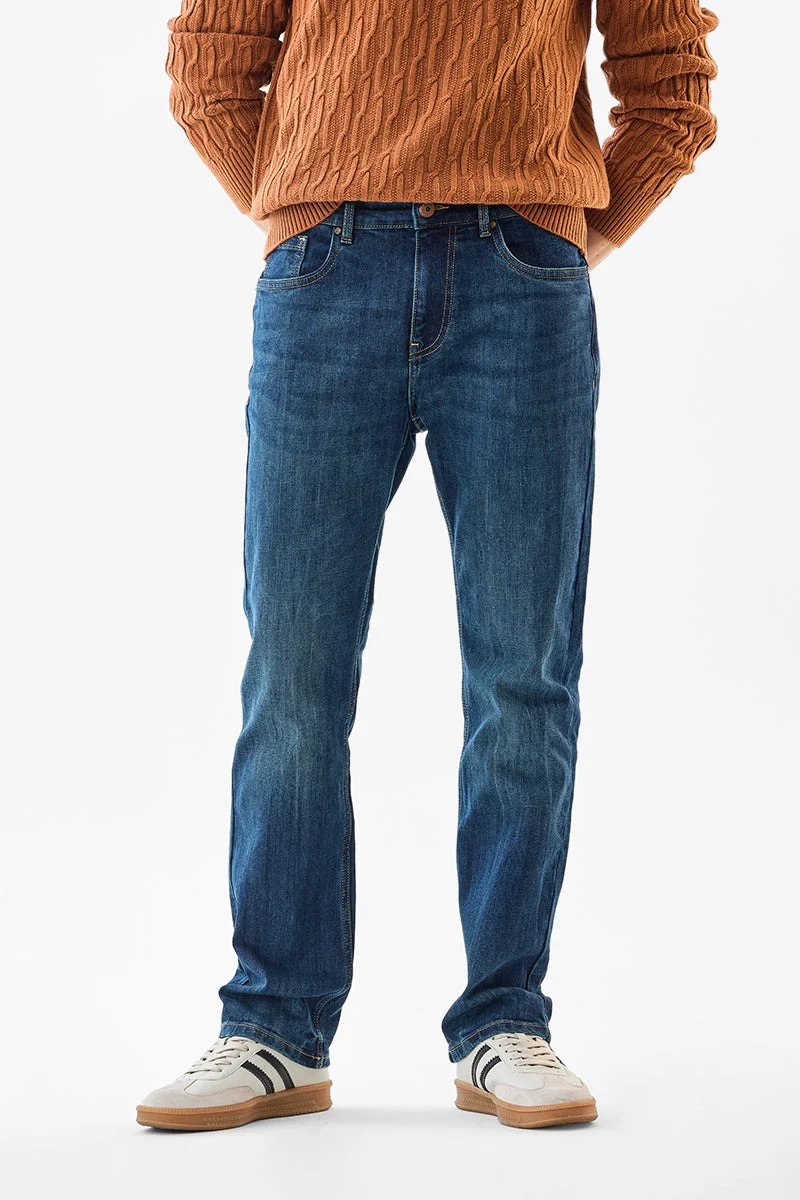 SNITCH جينز بقصة مستقيمة مطاطي