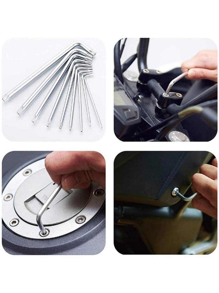 PERFECT TECH long TorxStar Allen Key Set 9 pcs from T10 to T50 CRV Champhered HeadL Type DoubleEnd Wrench Set Allen KeyTorx Star Spanner Key Set Hand Tools Allen Key Set - Image 5