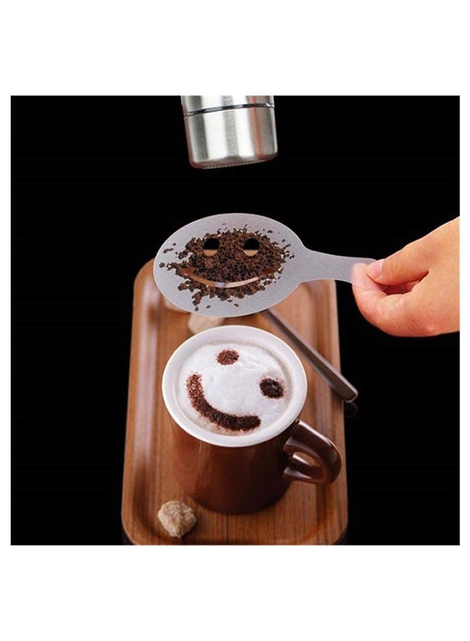 ياميم طقم استنسل فن القهوة مكون من ١٦ قطعة - Image 3