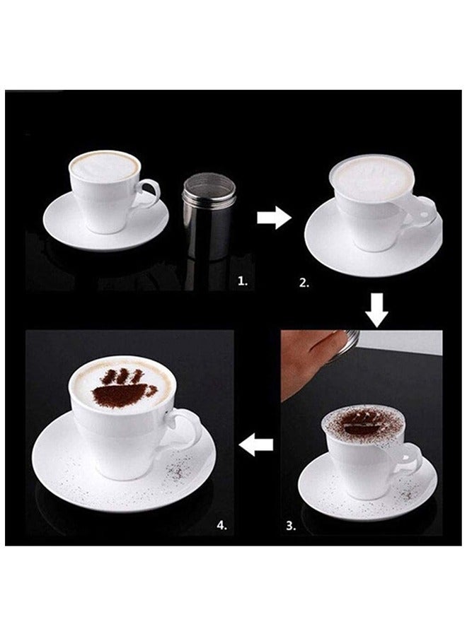 ياميم طقم استنسل فن القهوة مكون من ١٦ قطعة - Image 4