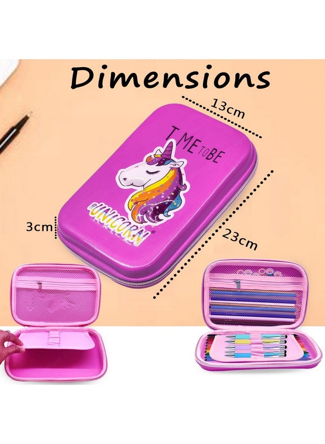FunBlast Pencil Pouches for Girls Stylish, Unicorn Pouch for Girls, Pencil Case for Girls, Pencil Pouches - Pencil Pouches for Kids, Pencil Box for Girls, Pencil Case for Girls, Return Gift for Kids - Image 2
