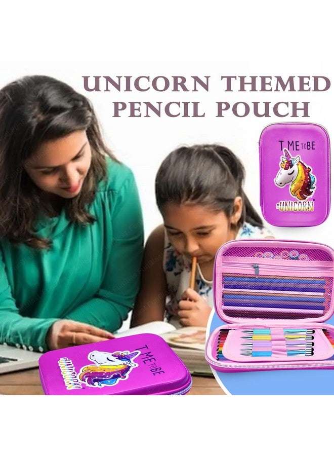 FunBlast Pencil Pouches for Girls Stylish, Unicorn Pouch for Girls, Pencil Case for Girls, Pencil Pouches - Pencil Pouches for Kids, Pencil Box for Girls, Pencil Case for Girls, Return Gift for Kids - Image 4