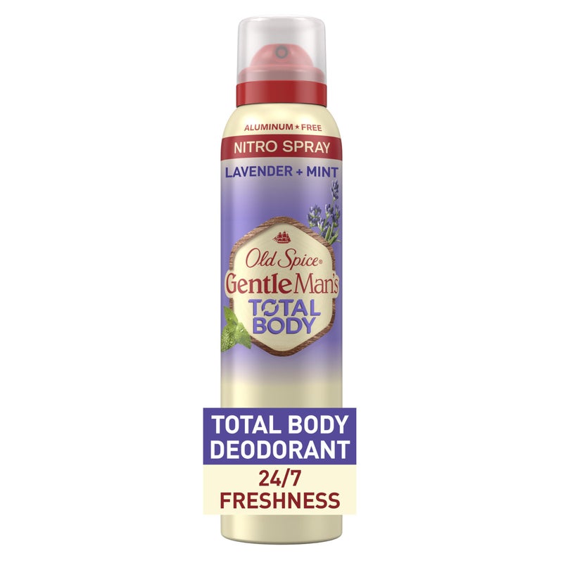 Old Spice Whole Body Deodorant Spray for Men, Aluminum Free, Lavender + Mint Scent, 24/7 Odor Protection, 24/7 Lasting Freshness, Dermatologist Tested, Gentle on Skin, Safe to Use All Over, 3.5 oz - Image 1
