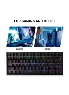RK RK84 Wireless Bluetooth/2.4Ghz 80% RGB Mechanical Gaming Keyboard, Three Modes Connectable Keyboard with Hot-Swappable Tactile Blue Switch  - Image 5
