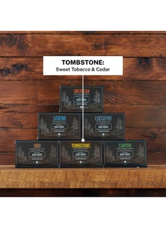 Live Bearded Allnatural Bar Soap For Men 3Pack Of 3 5 Oz. Bars Made In The Usa Exfoliates Moisturizes Bamboo Charcoal Pumice Coconut Avocado And Argan Oils Tombstone Scent  - Image 5