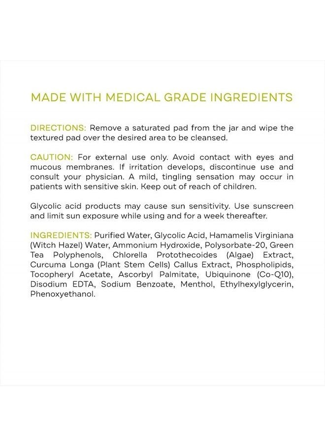 Replenix Glycolix Elite Glycolic Acid Resurfacing Peel Pads - Medical Grade Brightening and Exfoliating Treatment, Travel Friendly Pads, 60 ct.  - Image 5