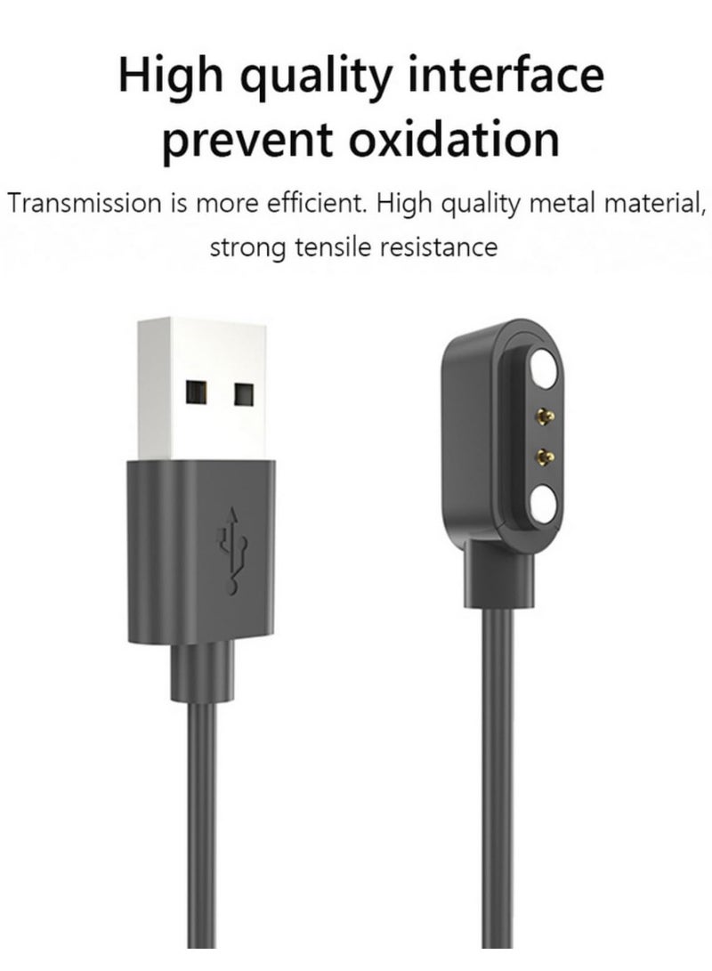 Magnetic Wrist Watch Charging Cable Safety USB Smart Watch Charger Cord for Zeblaze Ares 3 Sports Watch Durable PVC Material Stable Fast Charging for PC Laptop Power Supply - Image 5