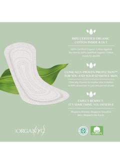 ORGANYC Organyc 100% Certified Organic Cotton Folded Panty Liner, Ultra Thin, Light Flow, 24 Count  - Image 5