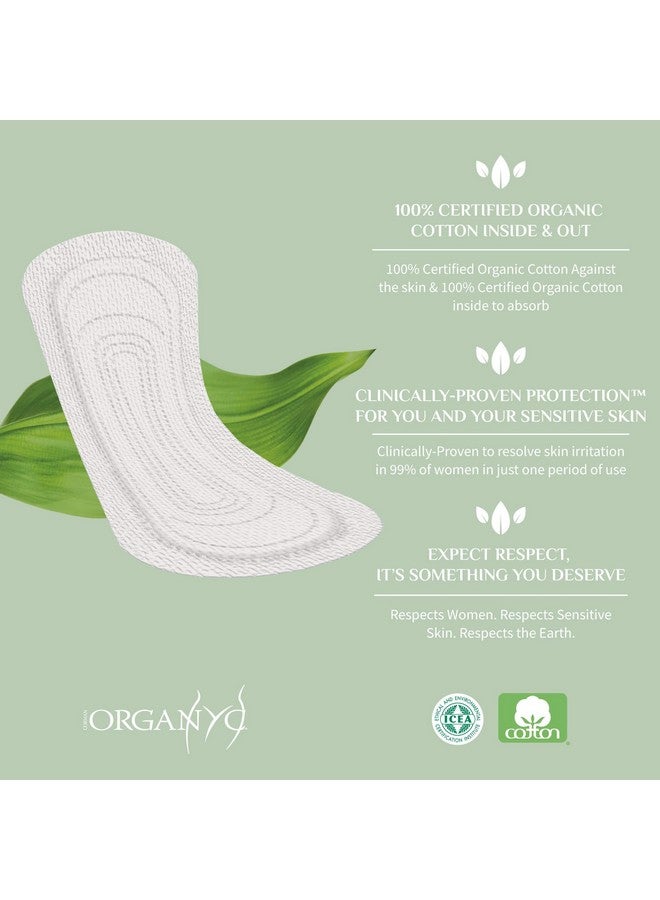 Organyc 100% Certified Organic Cotton Folded Panty Liner, Ultra Thin, Light Flow, 24 Count - Image 5