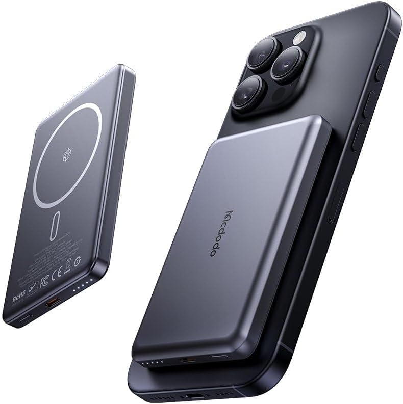 Mcdodo MC 4651 10,000mAh 20W Magnetic Wireless Powerbank Ultra Slim & Metal - Image 2