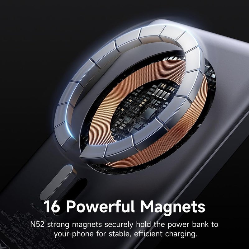 Mcdodo MC 4651 10,000mAh 20W Magnetic Wireless Powerbank Ultra Slim & Metal - Image 4