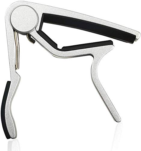 WINGO Guitar capo for 6 String Steel Acoustic and Electric Guitars with 5 Picks for Free,Silver - Image 4