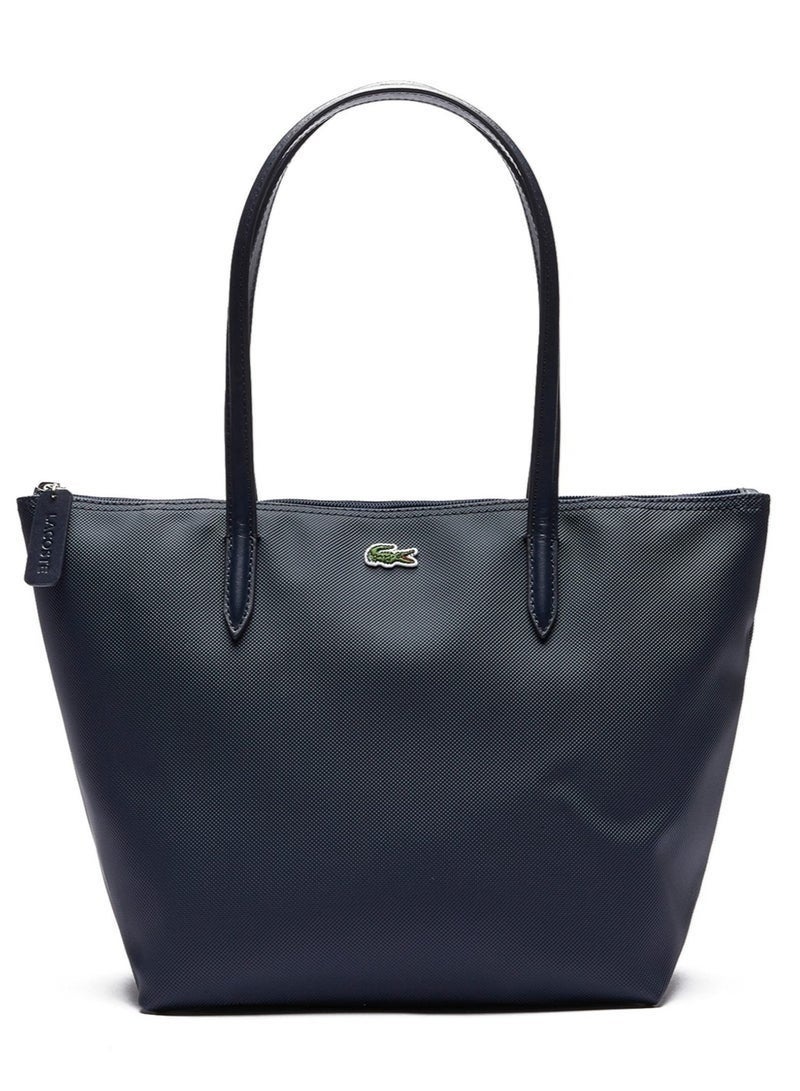 Lacoste Women's L12.12 Concept Fashion Versatile Large Capacity Zipper Camera Bag, Solid Navy Blue Color, Size 35cm30cm14cm - Image 4