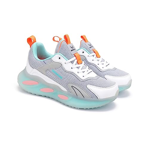 Bersache Lightweight Grey Sports Running Walking Gym Sneakers Trekking Hiking Lace Up Shoes For Men - 7 Uk - Image 1