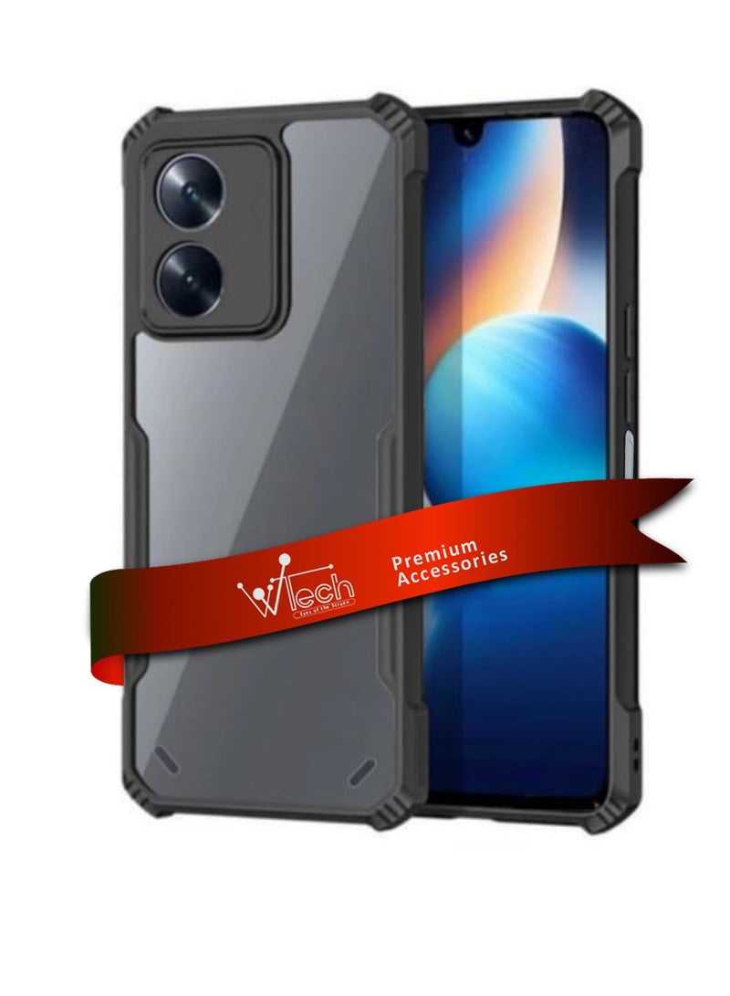 دبليو تيك غطاء حماية نحيف مصنوع من مادة البولي يوريثان الحراري الهجين مع مصدات درع مرتفعة لهاتف موتورولا موتو جي باور 5G 2024 أسود - Image 1