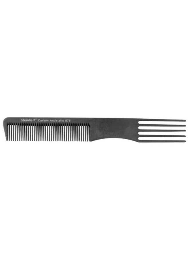 Steinhart Professional Carbon Antistatic 876 Fork Hair Comb for Smooth Hair 1unit - Image 1