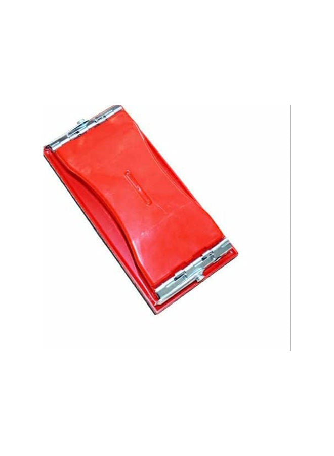 عباسلي أداة الصنفرة اليدوية باللون الأحمر لصنفرة طلاء الجدران والأسطح الأخرى - Image 1