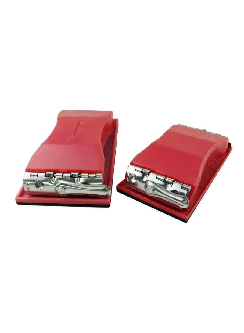 عباسلي أداة الصنفرة اليدوية باللون الأحمر لصنفرة طلاء الجدران والأسطح الأخرى - Image 3