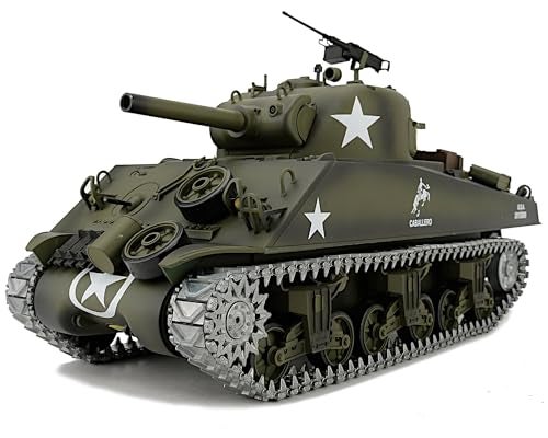POCO DIVO Sherman M4A3 US Army Tank 116 RTR RC Military Model Heng Long 3898 MS Edition Upgrade Steel Gear Metal Track Sprocket Idler Wheel Airsoft Battle Infrared Combat Smoke Sound Light Recoil - Image 1
