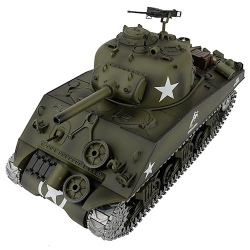 POCO DIVO Sherman M4A3 US Army Tank 116 RTR RC Military Model Heng Long 3898 MS Edition Upgrade Steel Gear Metal Track Sprocket Idler Wheel Airsoft Battle Infrared Combat Smoke Sound Light Recoil - Image 5