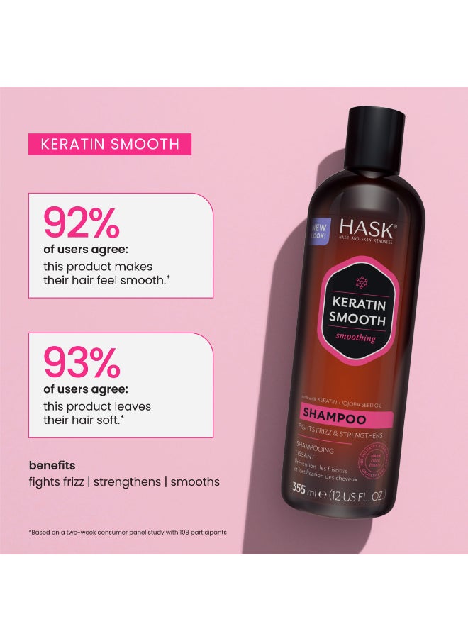 HASK - Keratin Shampoo 355Ml & Conditioner 355Ml X2 Value Pack - Image 1