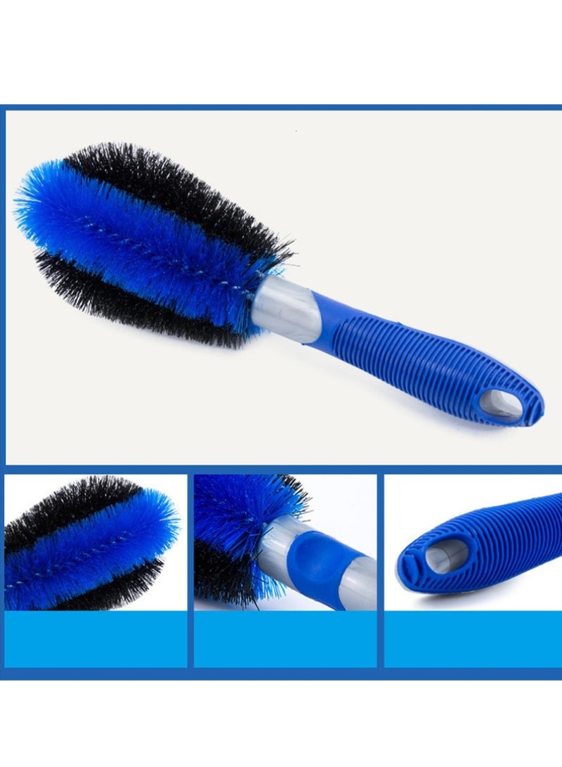 Generic 10 sets of car cleaning brushes rubber thread wheel hub brushes folding car washing bucket car washing brush set  - Image 4