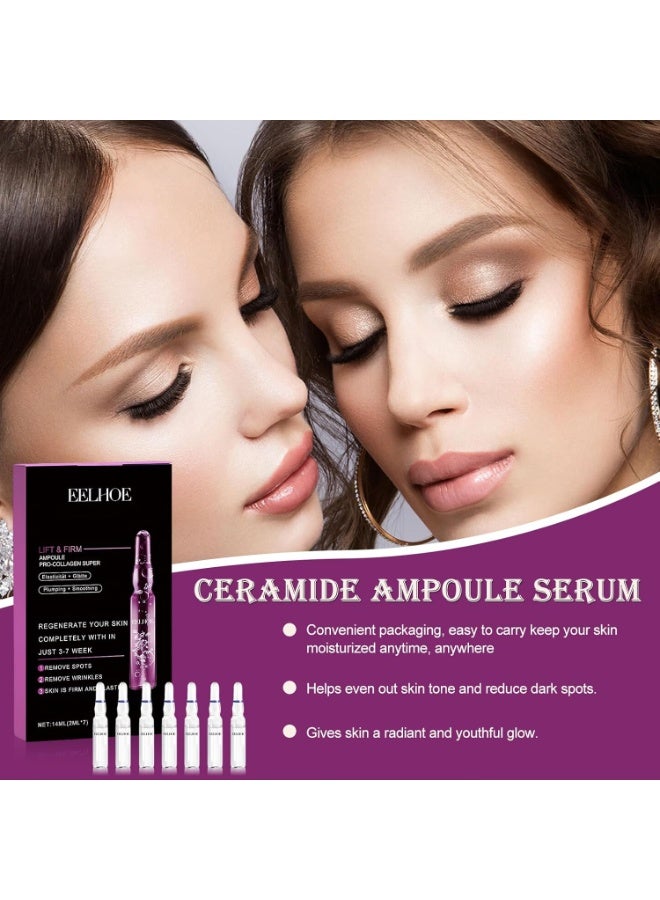 EELHOE Lift & Firm Pro-Collagen Serum Ampoules Set 
Intensive collagen ampoule treatment that supports skin regeneration, improves texture, minimizes spots and wrinkles, and delivers long-lasting hydration and visible firmness. - Image 4