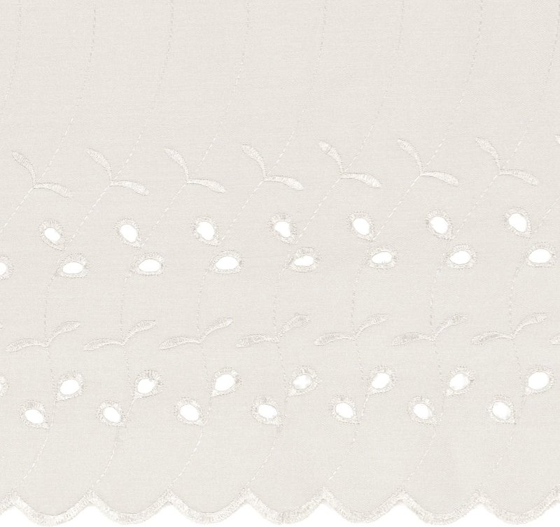 Easy Fit Eyelet Wrap Around Easy On/Off Dust Ruffle 18-Inch Drop Bedskirt, Queen/King, White - Image 3