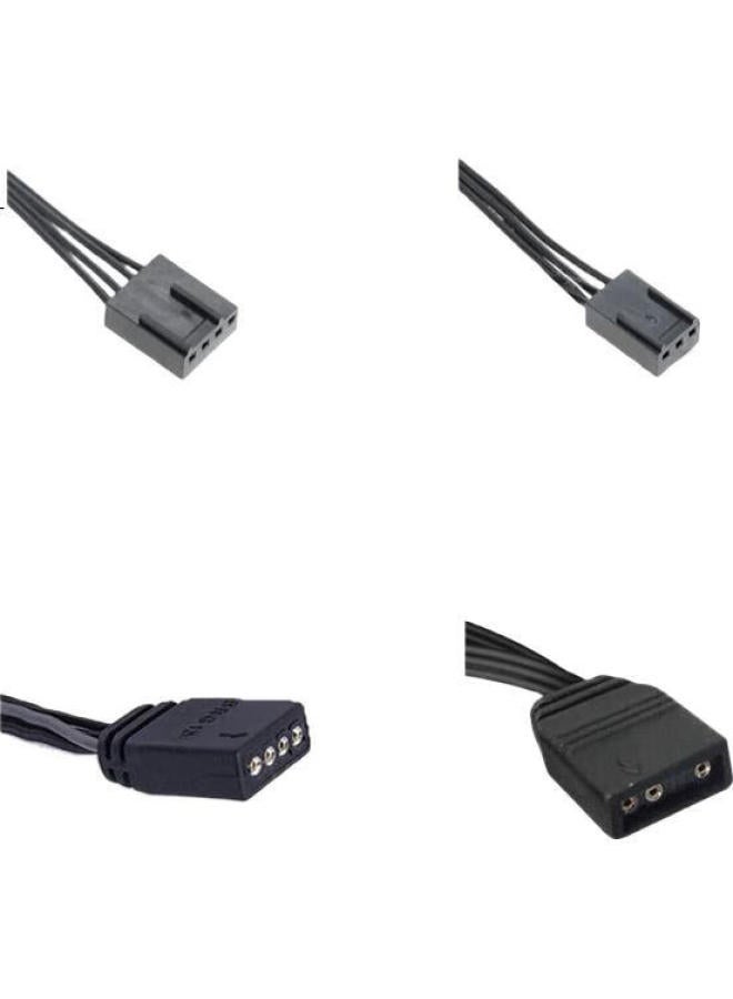 Linkstone Desktop Computer Motherboard Fan Splitter Cable 4Pin One-To-Two Extension Cable Motherboard 4Pin Temperature Control Interface Expansion Chassis Fan Connection Cable - Image 1