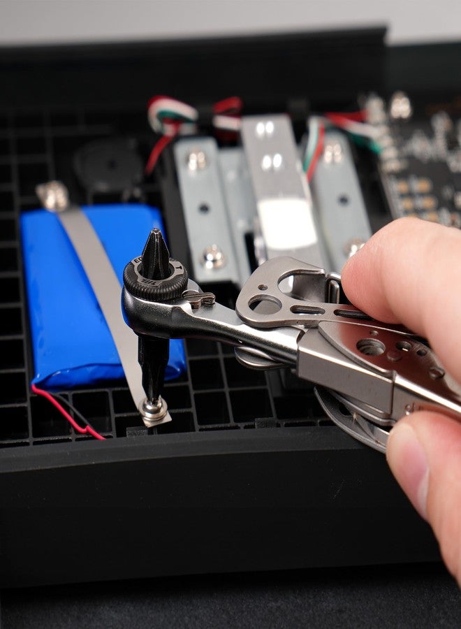 711L EDC Ratchet Wrench for Leatherman Multitools MK2 - Compact Flat End Screwdriver Accessory for Multi-tools with Flat Bit Adapters #7WF1A - Image 4