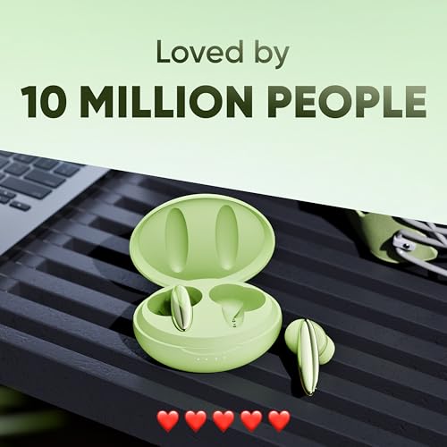 Mivi DuoPods Vibe | Dual Connectivity Ear Buds Wireless | Clear HD Calls | 5.3 Bluetooth Earphone Wireless | 13mm Drivers | 60 Hours Playtime | Made in India TWS Earbuds - Image 3