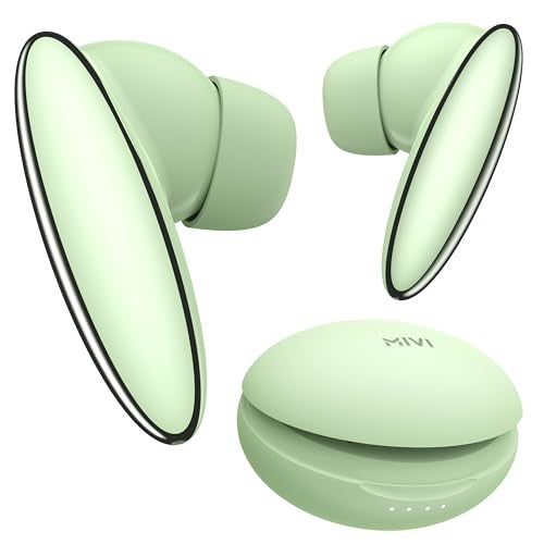 Mivi DuoPods Vibe | Dual Connectivity Ear Buds Wireless | Clear HD Calls | 5.3 Bluetooth Earphone Wireless | 13mm Drivers | 60 Hours Playtime | Made in India TWS Earbuds - Image 1