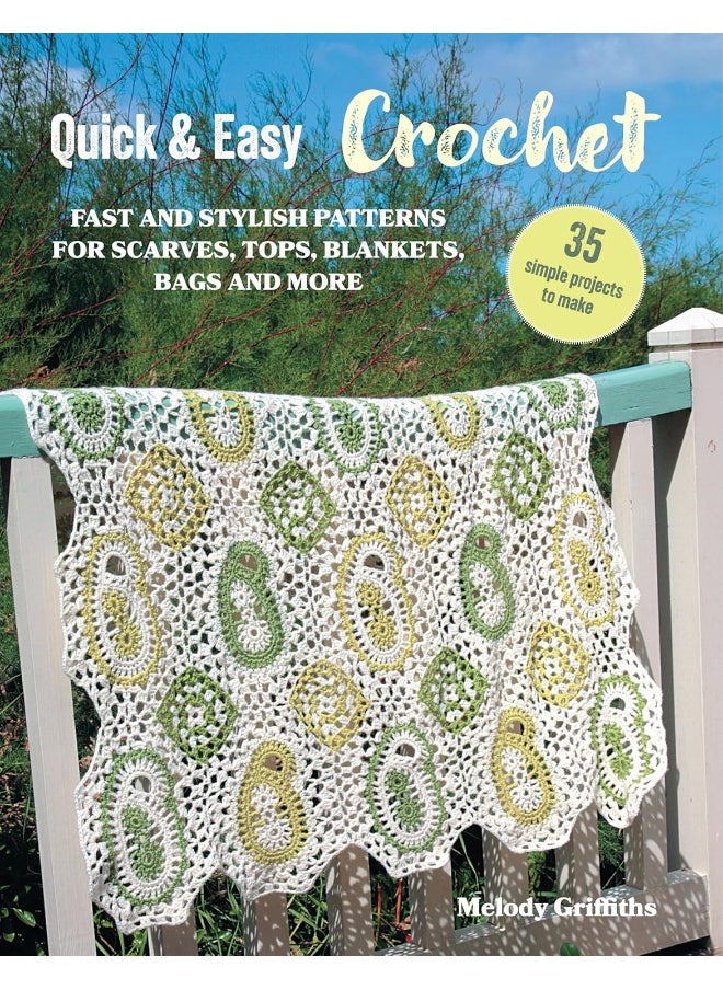null - Quick & Easy Crochet: 35 simple projects to make: Fast and stylish patterns for scarves, tops, blankets, bags and more - Image 1