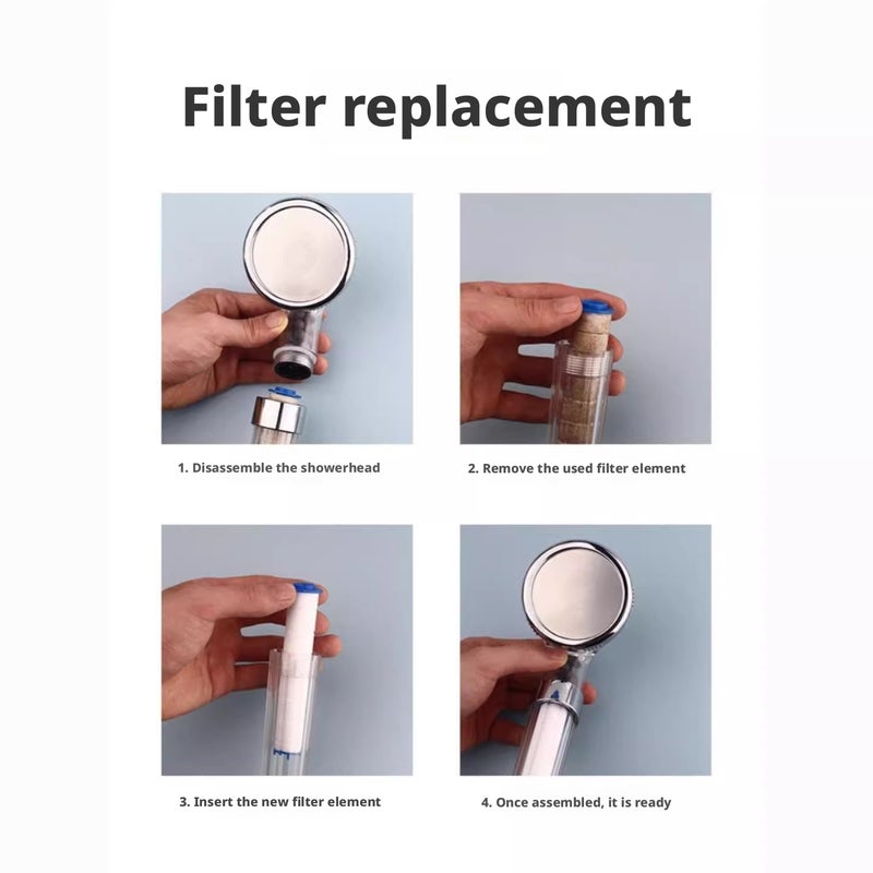 PP Cotton Filter Handheld Shower Head - Image 2