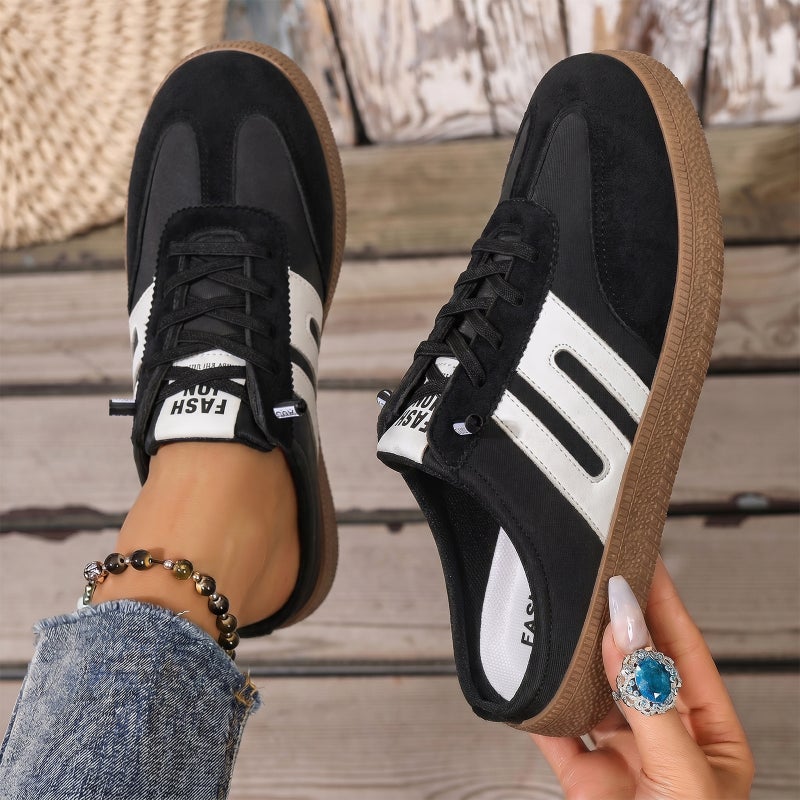 Women's Retro Mule Shoes Slip-on Breathable Casual Flat - Image 1