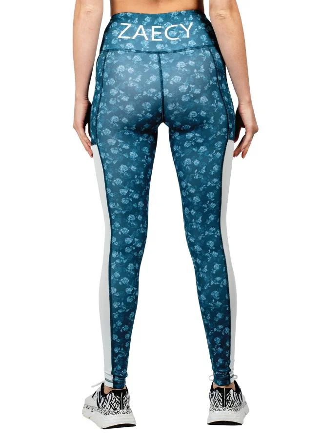 ZAECY Women's Mid-Rise Power Leggings