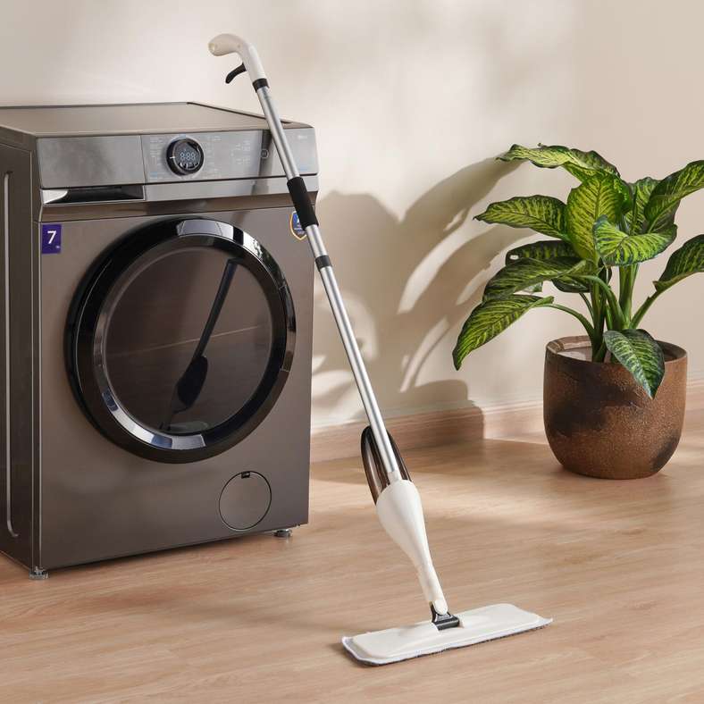 Pan Home ممسحة بخاخة مع لوح مسطح 500 مل - أبيض