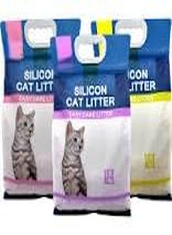 Gorilla pets رمل قطط سيليكون كريستال من غوريلا بيتس، عبوة 1.6 كجم، رمل قطط فاخر، قد يختلف اللون - Image 2