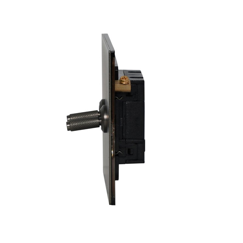 Donmarco 2 Gang 2 Way Switch - Knurled Toggle - Premium Stainless Steel & Copper (Matt Black) - Image 3