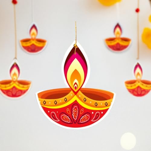 SpecialYou.in SpecialYou® Diwali Decoration for Home Decor with Paper Kandil Wall Hanging Decoration, Akash Kandil for Diwali Foldable, Deepawali Decoration Items- Pack of 1 - Image 1