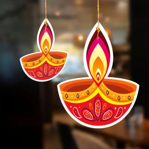 SpecialYou.in SpecialYou® Diwali Decoration for Home Decor with Paper Kandil Wall Hanging Decoration, Akash Kandil for Diwali Foldable, Deepawali Decoration Items- Pack of 1 - Image 5