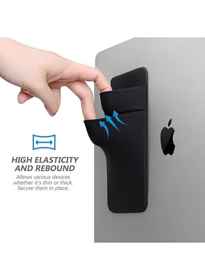 حافظة تخزين محمولة للهارد الخارجي HDD وSSD، حقيبة حماية مبطنة مضادة للصدمات بجيبين لاصقين للابتوب والاكسسوارات، تناسب سيجيت WD توشيبا، مناسبة للماوس والكابل، تصميم متين بلون أسود - Image 3