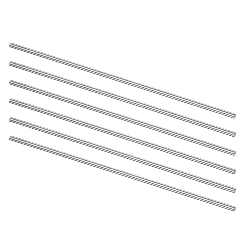 uxcell 5pcs Round Steel Metal Rods, 1.9mm x 100mm High Speed Steel (HSS) Lathe Bar Stock Tool, for Shaft Gear Drill Lathes Boring Machine Turning Miniature DIY Craft - Image 1