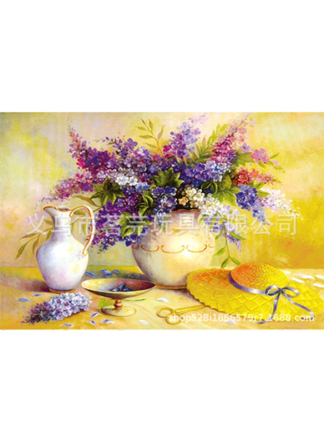 Explosions Adult Jigsaw Puzzle 2000 Pieces Creative Landscape Oil Painting Jigsaw Puzzle Super Difficult To Burn The Brain Game Educational Toys-Color:A- 7004 Vase - Image 1