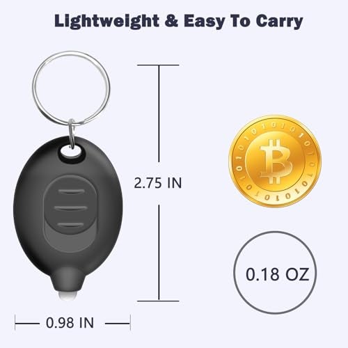 Daemson Mini LED Keychain Flashlight, Ultra Bright Tiny Flashlight, Small Keychain Flashlight White Light, Micro Pocket Key Ring LED Flashlight for Emergency Lighting Batteries Included (8PCS) - Image 5