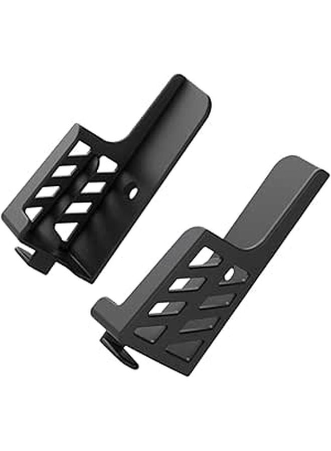 Dual Slot Tablet Bracket Desktop Phone Holder Black Durable Hands Free Support - Image 1